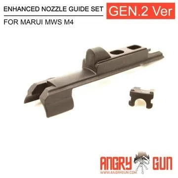 Gen 2 Improved Bolt Guide Nozzle Upgrade for Marui MWS M4 - AngryGun