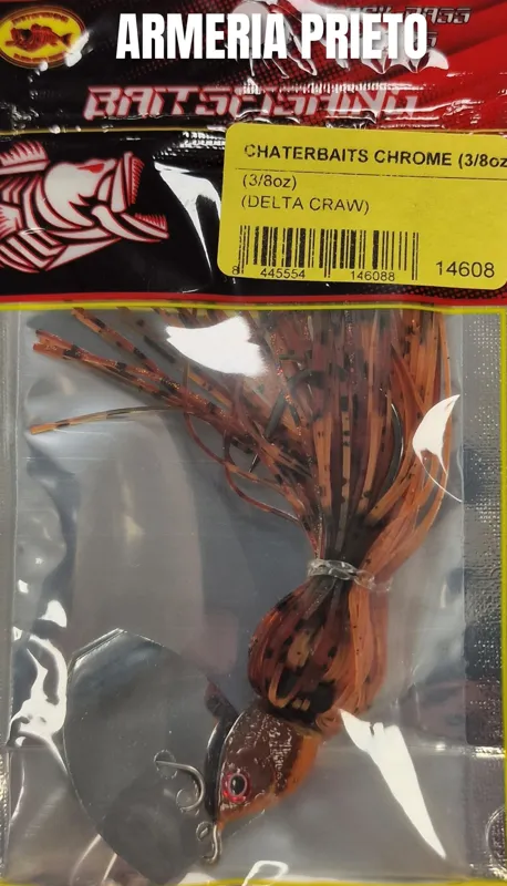 BAITSFISHING Chaterbaits Chrome Delta Craw 3/8oz