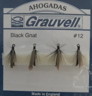 Moscas Ahogada Gnat 4 Und. nº12 - GRAUVELL