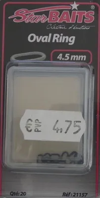 Oval Ring 4.5mm 20UNID. 21157 - STAR BAITS