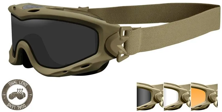 Wiley X Spear 3 Lentes Modelo DUAL · Tan / FDE