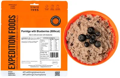 Gachas de Avena con Arándanos 800 Kcal - Expedition Foods