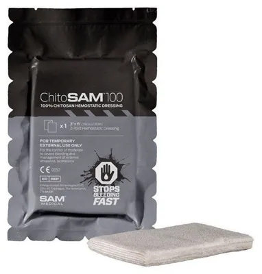 Venda Hemostática ChitoSAM 100 7,6 x 183 cm - SAM Medical