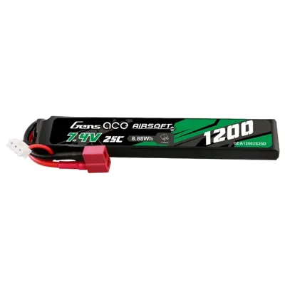 LIPO 7.4V 1200mAh 25C Mini T-Dean - Genspow