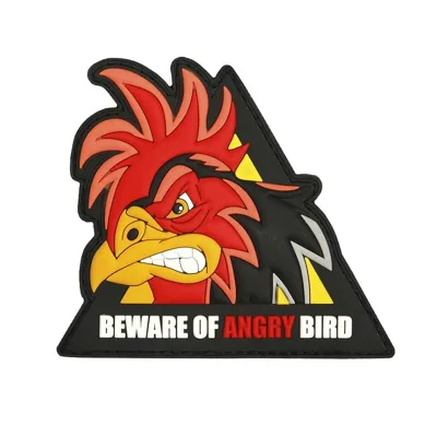 3D PVC Beware of Angry Bird Triangle - 101 Inc