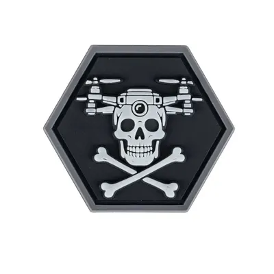 3D PVC Hexagon Drone Skull & Bones Glow - 101 Inc