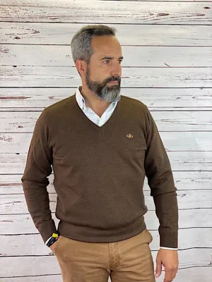 Jersey Tricot Básico Hombre 03050PASIO - PASION MORENA
