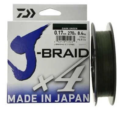 Sedal J-Braid x4 Trenzado 270m - DAIWA