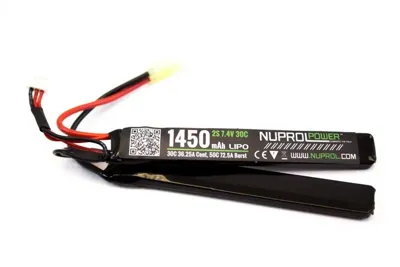 7.4V LIPO 1450 mAh 2 Elementos - Nuprol