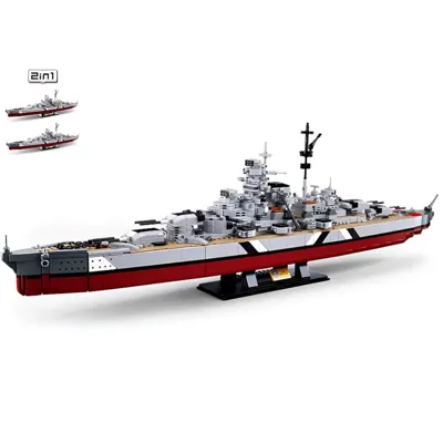 Bismarck Battleship 2 in 1 / 75 cm - Sluban