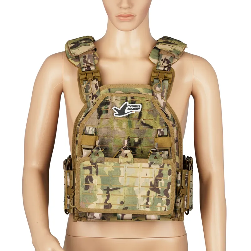 Cygnus Armory Frontis Plate Carrier Multicamouflage · Negro