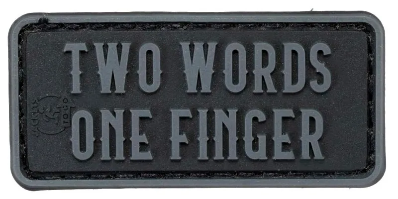 JTG Goma 3D Two Words, One Finger · Negro