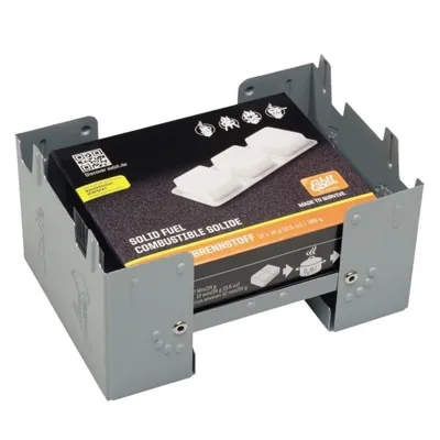 Estufa Plegable con 12 Pastillas Combustible 14 g - Esbit