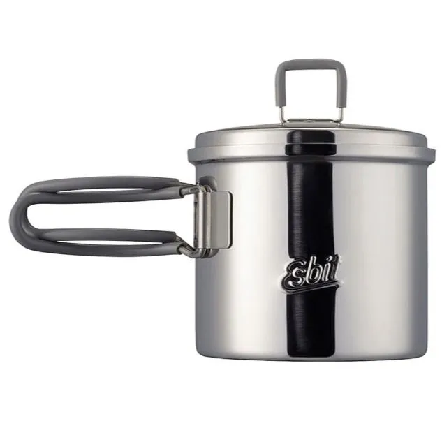 Esbit Olla de Camping Acero Inoxidable 625 ml · Gris