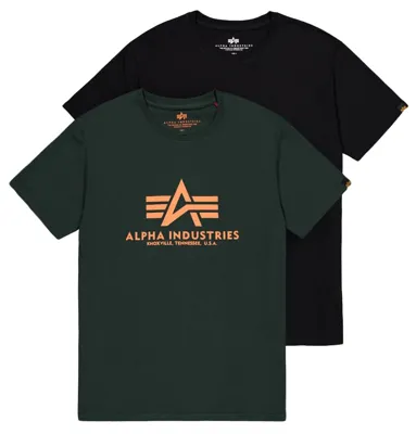 Pack de Camisetas Basic Big Logo y Petróleo - Alpha Industries