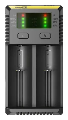 Cargador de Baterías New I2 de 2 Ranuras - Nitecore