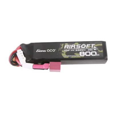 LIPO 11.1V 800mAh 25C T-Dean - Genspow