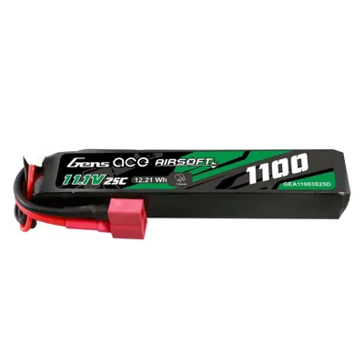 LIPO 11.1V 1100mAh 25C T-Plug - Genspow