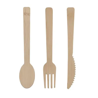 Set de Cubiertos de Bambú 4 Juegos - Fosco Industries
