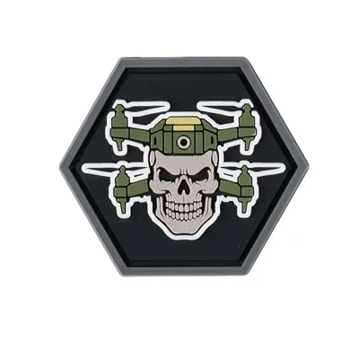 3D PVC Hexagon Double Drone Skull - 101 Inc