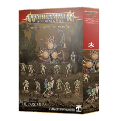 Regimiento de Renombre las Pústulas - Maggotkin of Nurgle - Age Of Sigmar