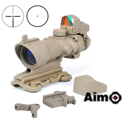 Tipo ACOG 4x32 con QD y Mini Red Dot - AIM-O