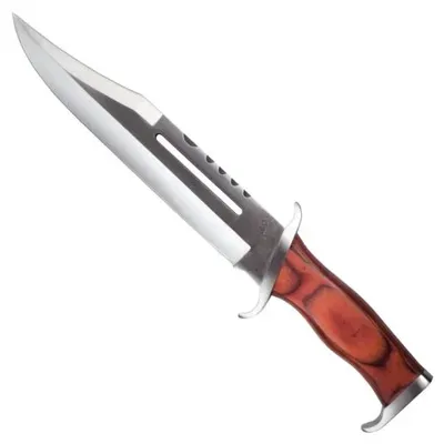 Cuchillo de Caza Rambo III H25CM. con Funda de Cuero - Otras Marcas