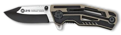 Navaja Táctica G10 con Funda H5CM Efecto Fibra de Carbono - K25