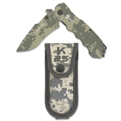 Navaja Táctica Titanium con Funda H9.3CM - ACU - K25