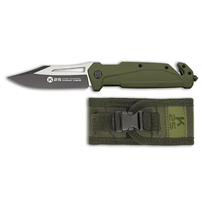 Navaja Táctica Titanium con Funda H9.3CM - K25