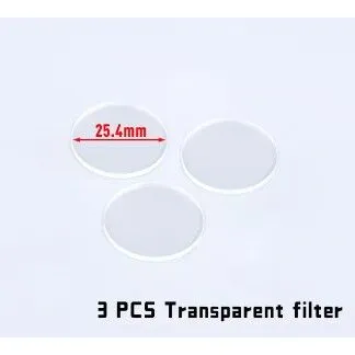 Lentes (Set 3) para Protector de Linterna 25,4mm - Transparente - Wadsn