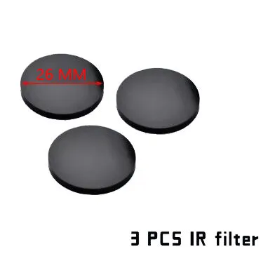 Lentes (Set 3) para Protector de Linterna 26mm - Transparente - Wadsn