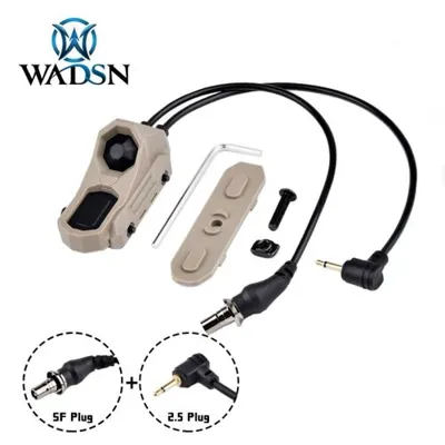 Switch Remoto Doble Tipo AN para M-LOK y Rail 22mm Conector SF y 2.5mm - WADSN