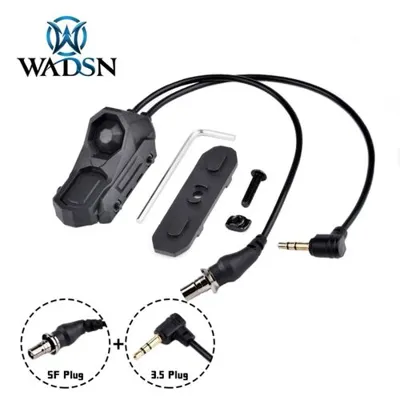 Switch Remoto Doble Tipo AN para M-LOK y Rail 22mm Conector SF y 3.5mm - Wadsn