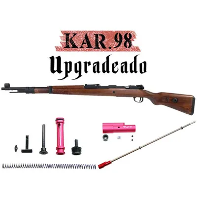 Mauser KAR98K Rifle de Muelle Metal y Madera Mas Kit de Upgrade Completo - Snow Wolf