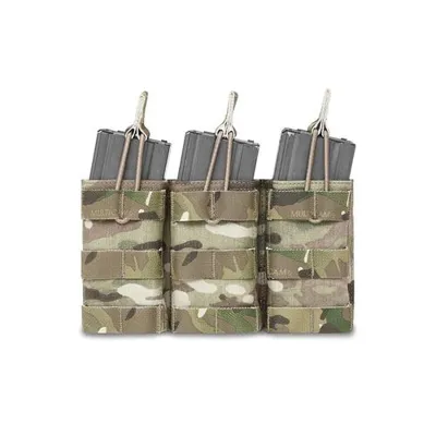 Triple MOLLE Open M4 5.56 Mag/Bungee Retention Warrior - Warrior Assault Systems