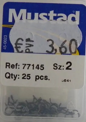 Emerillon Rápido Ref: 77145 25PCS - MUSTAD