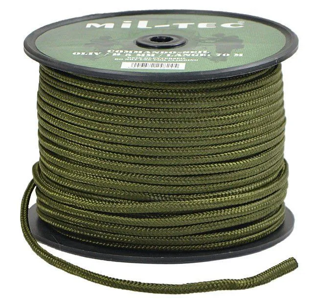 Mil-Tec 50 Metros de Cuerda Commando 7mm · Verde / OD