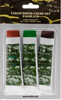 Set de 3 Tubos Pintura Corporal de - MilTec