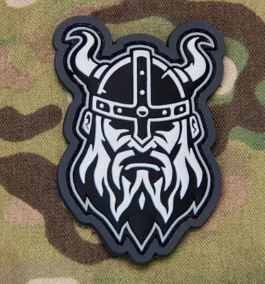 Parche de Goma 3D Guerrero Vikingo All - MSM