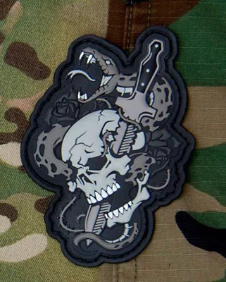 Parche de Goma 3D Skull Tattoo All - MSM