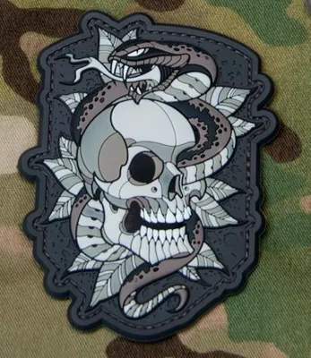 Parche de Goma 3D Skull Snake All - MSM