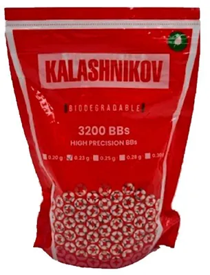 Bolas Bio Kalashnikov 0.23 - 3200 Unidades - Cybergun