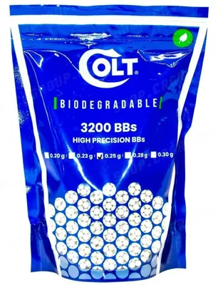Bolas Bio 0.25 - 3200 Unidades - Colt