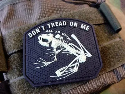 Parche de Goma Don't Tread on Me Fluorescente - JTG