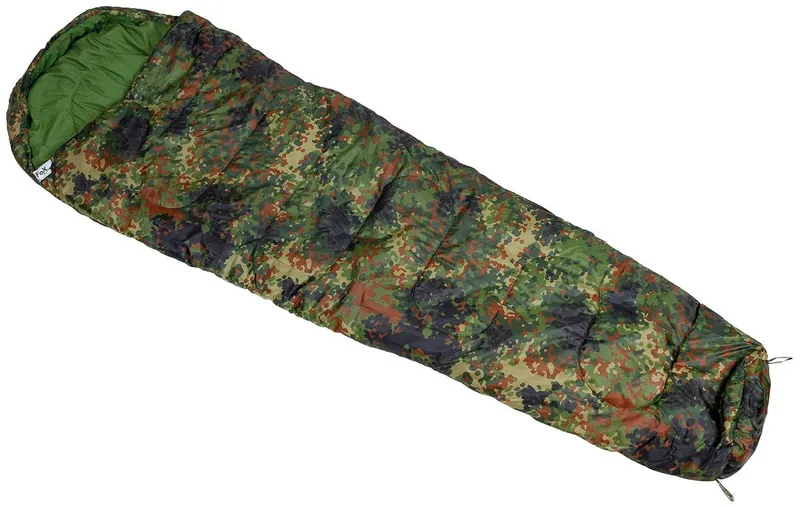 MFH Saco de Dormir Mummy 2 Capas · Flecktarn