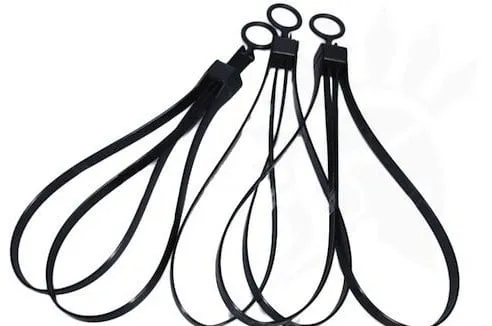MP Airsoft Tactical Plastic Cable Tie Strap Handcuffs Belt · Negro