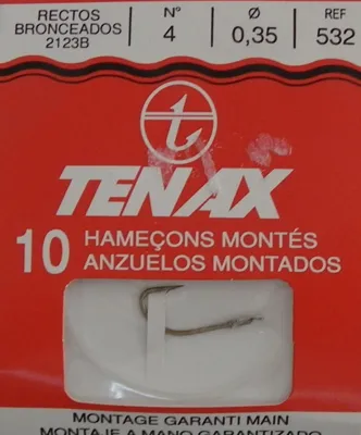 Anzuelo Montado 2123B Rectos Bronceados Tenax - GRAUVELL