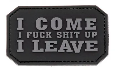 Parche de Goma 3D I Come - I Leave - La Patcheria