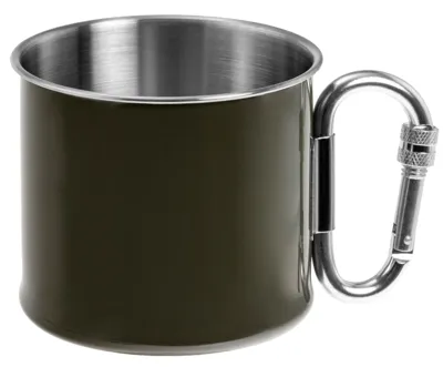 Taza de Acero con Mosquetón 250ml - MilTec